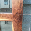 china solid wood doors factory best price entrance solid wood door with grille made of black walnut